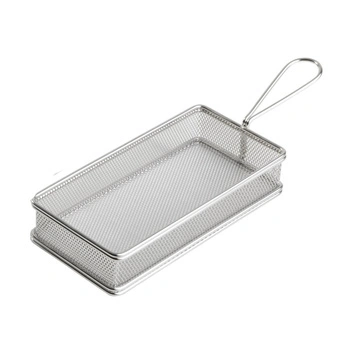 Košík na servírovanie SNACKHOLDER, nehrdzavejúca oceľ, 26x13x5 cm | APS 40611