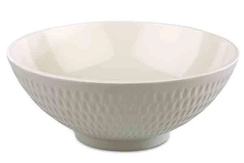 Miska ASIA PLUS, melamín, bielo-sivá, 20x8 cm, 1,1 l | APS 15404