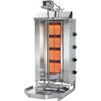 Gyros (kebab) plynový GD-4, 4 vykurovacie zóny, do 70 kg, napájanie zemným plynom G20 | POTIS PG1403