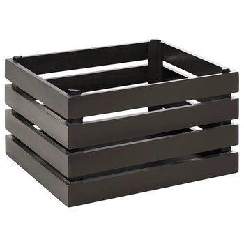 Bufetová prepravka GN SUPERBOX, čierna farba, 35x29x20 cm | APS 11724
