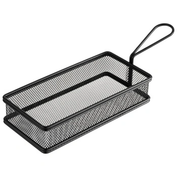 Košík na servírovanie SNACKHOLDER, čierna farba, 21.5x10x4.5 cm | APS 40628