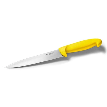 Žltý kuchynský nôž HACCP s dĺžkou 18 cm FORGAST FG01845