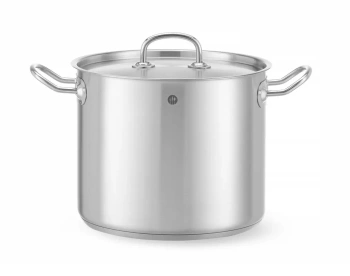 Vysoký hrniec z nehrdzavejúcej ocele s pokrievkou, Kitchen Line, 45 l, priemer 40 cm, výška 36 cm | HENDI 837146