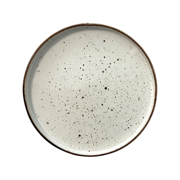 Tanier plytký s okrajom Arondi krémový 20 cm | KERA CERAMIKA 18.3/R.K