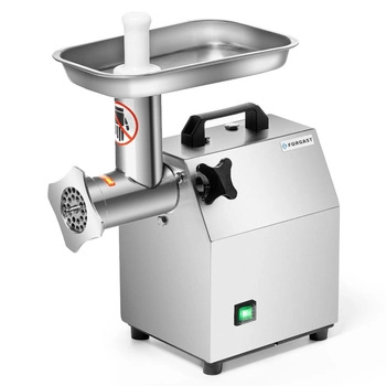 Stroj na mletie mäsa (mlynček na mäso) 120 kg/h, 0,75 kW, nerezová oceľ, 230 V | FORGAST FG10103