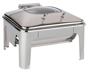 Stolový ohrievač EASY INDUCTION, s pokrievkou so skleneným okienkom, GN 2/3, 5,5 l | APS 12323