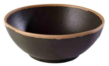 Miska CROCKER, melamínová, čierno-hnedá, 21x8 cm, 1.45 l | APS 84578