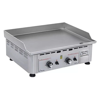 Plynová grilovacia platňa 2-zónová, oceľová, 60x45 cm | ROLLER GRILL PSI 600 G