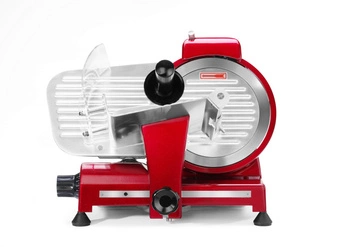 Krájač na údeniny Profi Line RED EDITION, max. 15 cm, hrúbka rezu 0-12 mm, nôž 22 cm | HENDI 970294