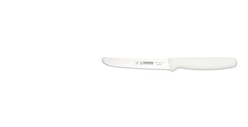 Univerzálny nôž s vlnitým ostrím - 11 cm, biely | GIESSER MESSER 8365 wsp 11 w