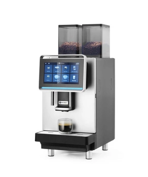 Automatický kávovar Coffeematic, 2x1200 g zrna, 4 l vody, 10" displej | HENDI 209073