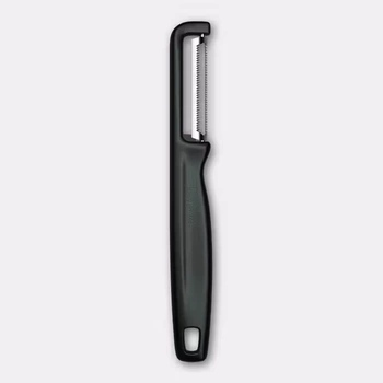Obojstranná škrabka IOTA so zúbkovaným ostrím, čierna | VICTORINOX 6.0943.3