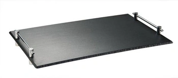Tác s držadlami GN 1/1 SLATE, melamín, čierna, 53x32.5x6 cm | APS 83980