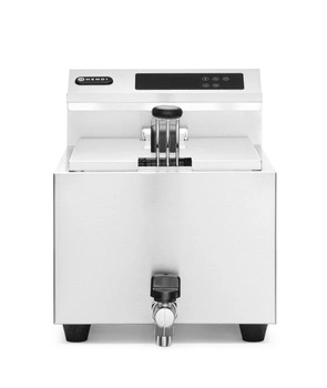 Elektrická fritéza s digitálnym panelom Mastercook s vypúšťacím kohútikom, 8 l, 3.5 kW | HENDI 207369