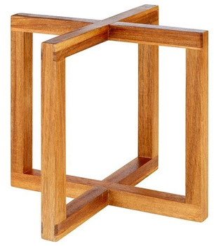 Bufetový stojan WOOD, z akáciového dreva, 20x20x17.5 cm | APS 33280