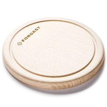 Okrúhla drevená doska s drážkou 20 cm | FORGAST FG12646