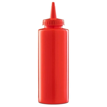 Dávkovač na omáčky z polyetylénu 0,35 l, červený | FORGAST FG03218