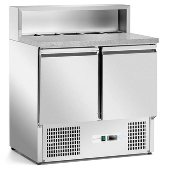 Chladiaci stôl 2-dverový na pizzu 257 l, s nadstavbou | FORGAST FG07202