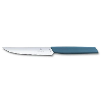 Švajčiarsky moderný steakový nôž chrpovo modrý | VICTORINOX 6.9006.12W2