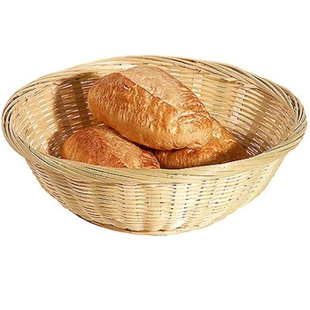 Okrúhly bambusový košík na pečivo s priemerom 20 cm | CONTACTO 4884/200