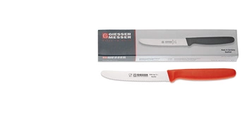 Súprava nožov s vlnitým ostrím - 11 cm, 6-dielna, červená | GIESSER MESSER 8365 wsp 11-6 r