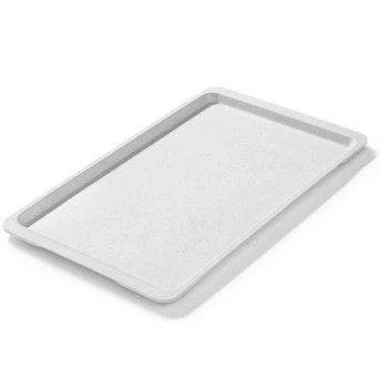 Obdĺžnikový podnos z polyesteru sivý, 53x32,5 cm, GN 1/1 | FORGAST FG12511