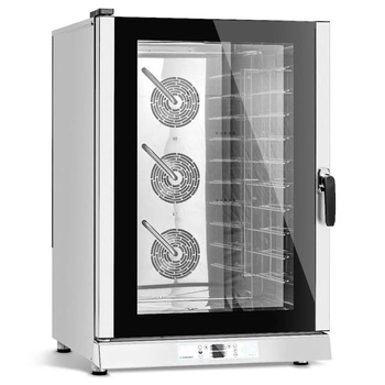 Elektrický konvektomat 10 GN 1/1 alebo 10 plechov 60x40 cm, 15.7 kW | FORGAST FG09511