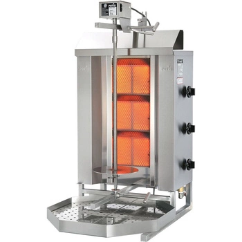 Gyros (kebab) plynový Potis GD-3, 3 vykurovacie zóny, do 40 kg, zemný plyn G20 | POTIS PG1303