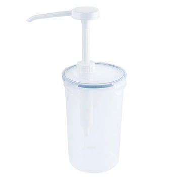Dávkovač na omáčky s pumpičkou, 1,2 l, transparentný | CONTACTO 1323/120