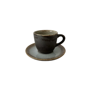 Šálka 200 ml s tanierikom 15 cm Still Cristall topaz | KERA CERAMIKA 2.3.1.TOPAZ